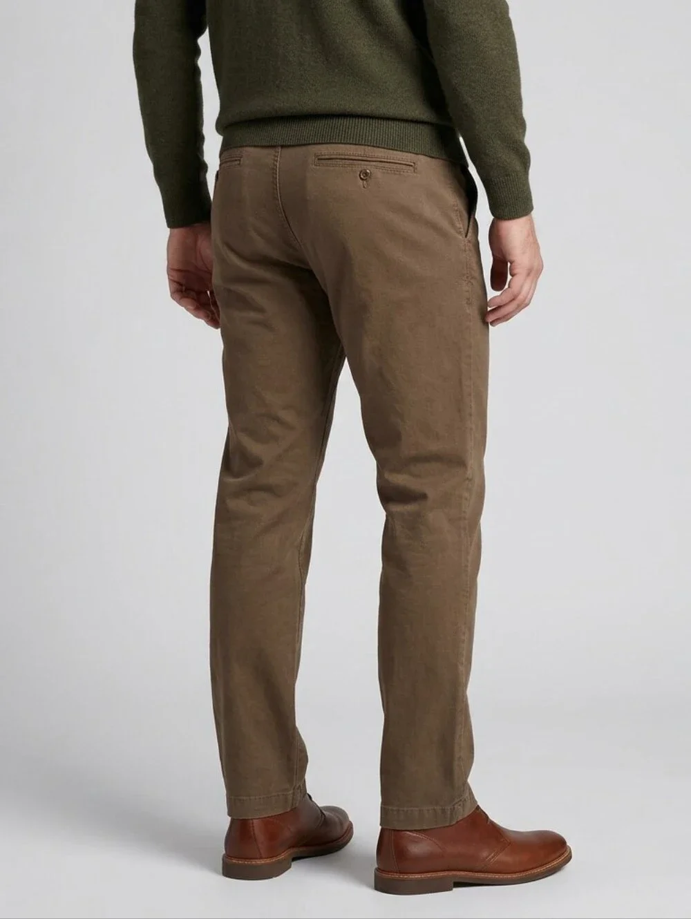 J Crew Chino Pants Mens 36x32 Khaki Tan Cotton Hemp Tapered Flat (Act 39x32) NWT